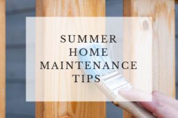 Summer home maintenance tips